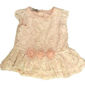 pippa and julie dress 12 months baby infant lace roses